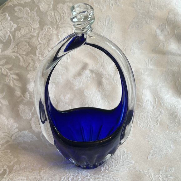 blue cobalt basket - Picture 3 of 8